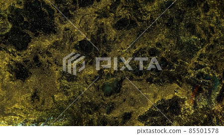 Marble texture of gold color. Luxurious abstract fluid art painting on the background of the technique of alcohol ink in black and gold colors. Marble texture of gold color. Luxurious abstract fluid art painting on the background of the technique of alcohol ink in black and gold colors. 85501578