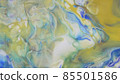 Blue stripes on a white background with gold flecks of yellow. 85501586