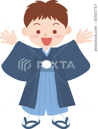 A kimono figure boy 85501757