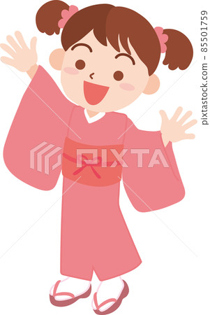 Kimono figure girl 85501759