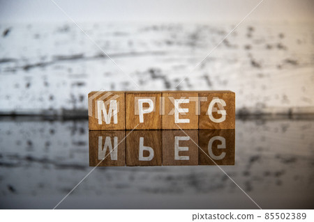 Business image (IT terminology) Block character MPEG 85502389