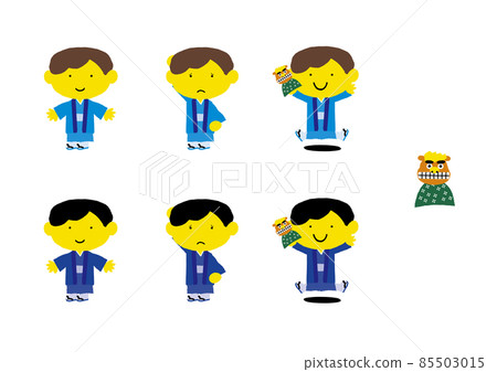 Variation illustration of boy (New Year) Variation illustration of boy (New Year) 85503015