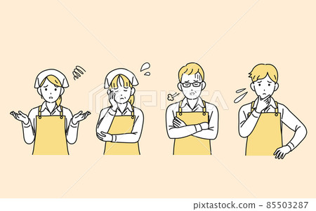 Trouble, trouble, supermarket clerk, store manager, part-time job, staff, employee, gender, trouble 85503287
