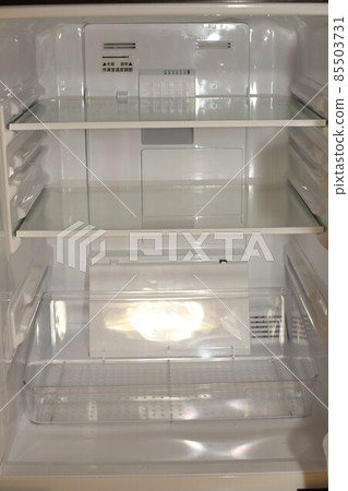Inside the refrigerator with a small empty capacity 85503731