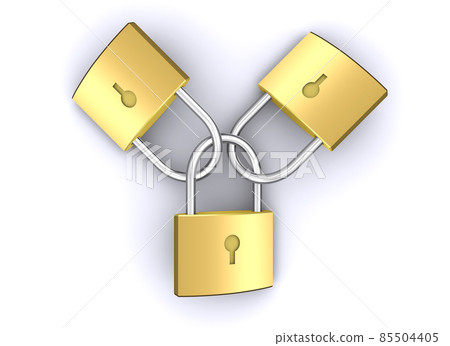 掛鎖和鑰匙，安全圖像 85504405