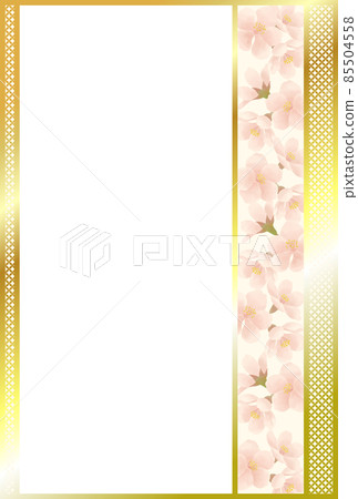Japanese-style decorative material with a cherry blossom motif 85504558