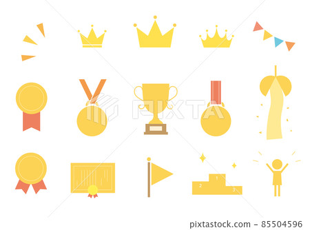 一套平面排名圖標 一套平面排名圖標 85504596