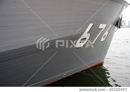 The wooden hull of the minesweeper "Kumejima (excluded)" 85505457