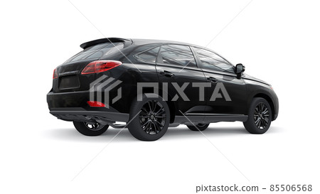 City premium family SUV on white isolated background without shadows. 3d rendering. City premium family SUV on white isolated background without shadows. 3d rendering. 85506568