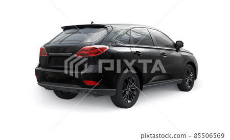 City premium family SUV on white isolated background without shadows. 3d rendering. City premium family SUV on white isolated background without shadows. 3d rendering. 85506569