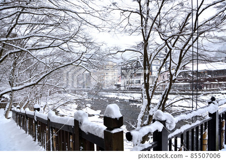 Shiobara Onsen where it snows in winter Shiobara Onsen where it snows in winter 85507006