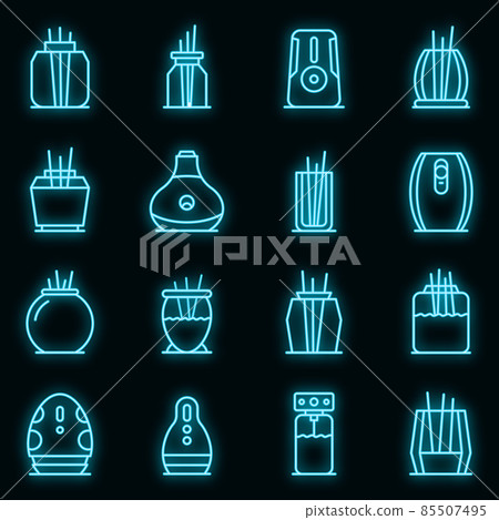 Air freshener icons set vector neon 85507495