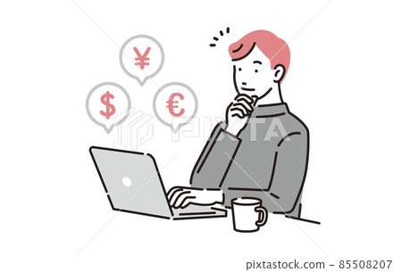在個人電腦上進行外彙和投資的人 85508207