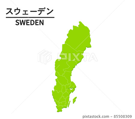 Sweden world map illustration Sweden world map illustration 85508309