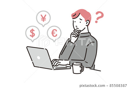 在個人電腦上進行外彙和投資的人 85508387