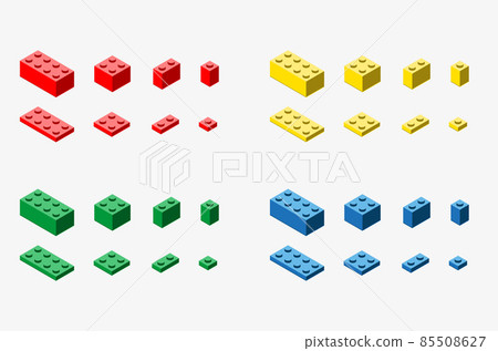 A vector illustration of toy bricks set 85508627