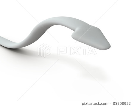 An arrow with its head raised like a snake. A concept that represents a ready for battle. 85508932