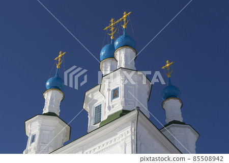 Dome of the church of Holy Trinity on the Green in the city Totma, Vologda Region Dome of the church of Holy Trinity on the Green in the city Totma, Vologda Region 85508942