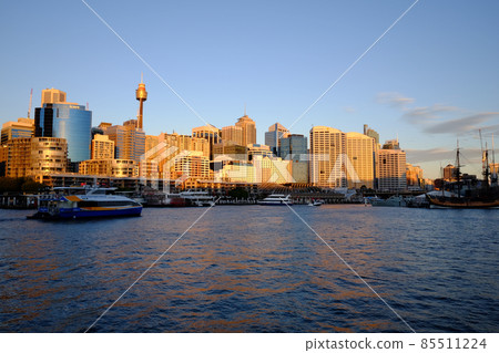 Darling Harbor, a fashionable tourist destination that represents Sydney, Australia's most beautiful and charming port city in the world 85511224