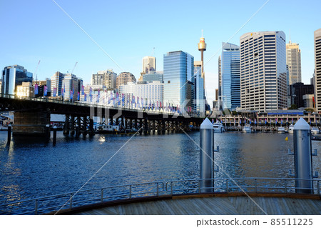Darling Harbor, a fashionable tourist destination that represents Sydney, Australia's most beautiful and charming port city in the world 85511225