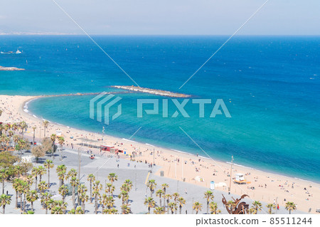 Barcelonetta beach, Barcelona Barcelonetta beach, Barcelona 85511244