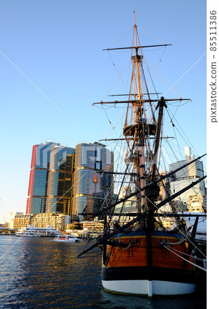 The Endeavor in Darling Harbor, one of Sydney's most beautiful and fascinating tourist destinations in the world 85511386