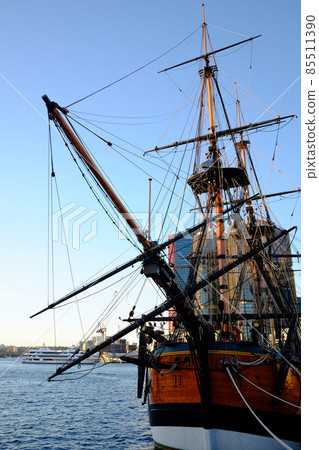 The Endeavor in Darling Harbor, one of Sydney's most beautiful and fascinating tourist destinations in the world 85511390