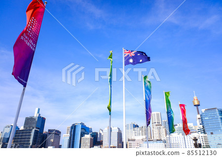 Darling Harbor, a fashionable tourist destination that represents Sydney, Australia's most beautiful and charming port city in the world 85512130