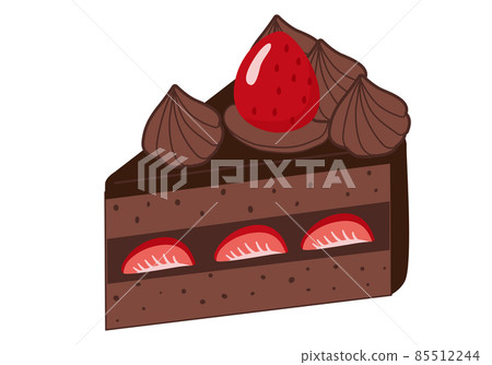 Sweets strawberry chocolate cake 85512244