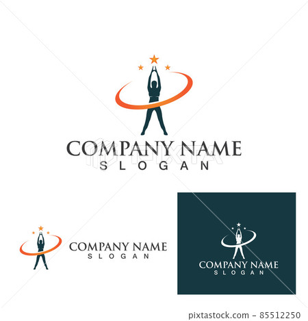 people star logo and symbol template 85512250