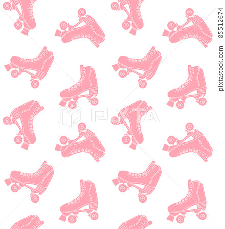 Vector seamless pattern of quad roller skates Vector seamless pattern of quad roller skates 85512674