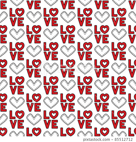 Love seamless pattern vector illustration Love seamless pattern vector illustration 85512712