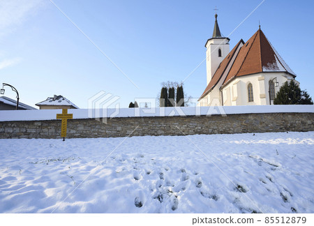 St. Stanislaus church in old Bielsko-Biala city at Silesian in Poland 85512879