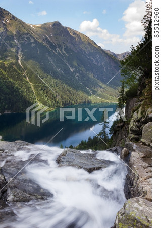 Lake called Morskie Oko in Tatra mountains Poland Lake called Morskie Oko in Tatra mountains Poland 85512960