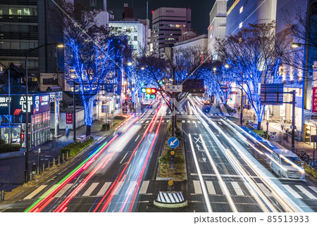 << Aichi Prefecture >> Nagoya cityscape Otsu-dori illuminations << Aichi Prefecture >> Nagoya cityscape Otsu-dori illuminations 85513933