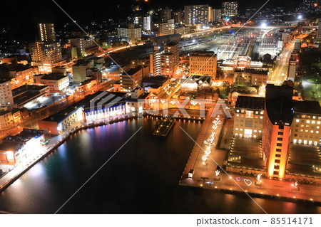 [Fukuoka Prefecture] View of Mojiko Retro Roman Lantern 85514171