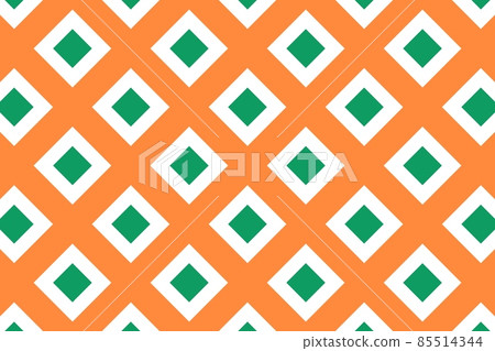 Geometric pattern in the colors of the national flag of Ireland. The colors of Ireland. 85514344
