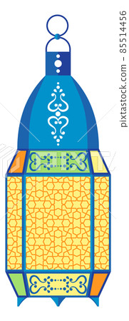 Eastern lamp. Classic arabic decoration for traditional holiday Eastern lamp. Classic arabic decoration for traditional holiday 85514456