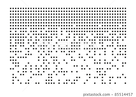Pixel disintegration, decay effect. Various rectangular elements made of square shapes. Pixel disintegration, decay effect. Various rectangular elements made of square shapes. 85514457