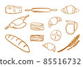 Freehand drawing of Bread 85516732