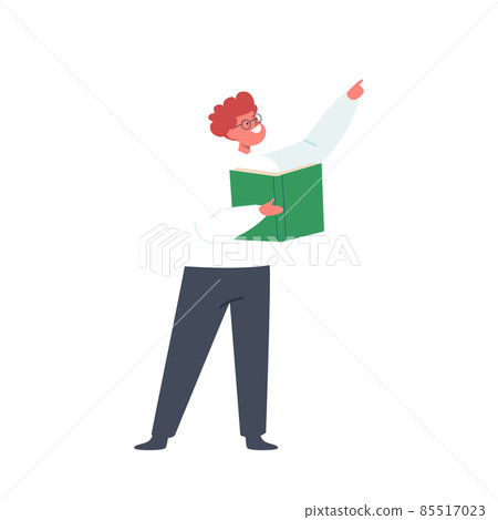 Little Boy Reading Book, Kid Character Studying, Visiting College or Preschool Learning Classes. School Child in Library Little Boy Reading Book, Kid Character Studying, Visiting College or Preschool Learning Classes. School Child in Library 85517023