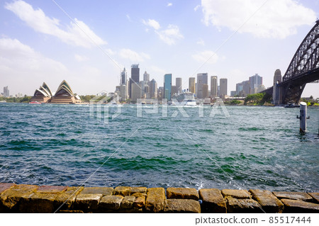 The world's most beautiful natural port, Sydney Harbor, and Australia's iconic World Heritage Opera House The world's most beautiful natural port, Sydney Harbor, and Australia's iconic World Heritage Opera House 85517444
