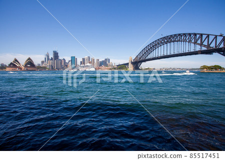 The world's most beautiful natural port, Sydney Harbor, and Australia's iconic World Heritage Opera House The world's most beautiful natural port, Sydney Harbor, and Australia's iconic World Heritage Opera House 85517451