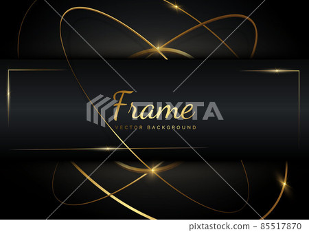 Abstract luxury gold rings overlapping background with light effect. Frame background. Abstract luxury gold rings overlapping background with light effect. Frame background. 85517870