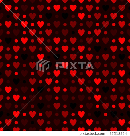Mosaic red heart pattern. Decorative Vector texture for Valentines Day Mosaic red heart pattern. Decorative Vector texture for Valentines Day 85518234