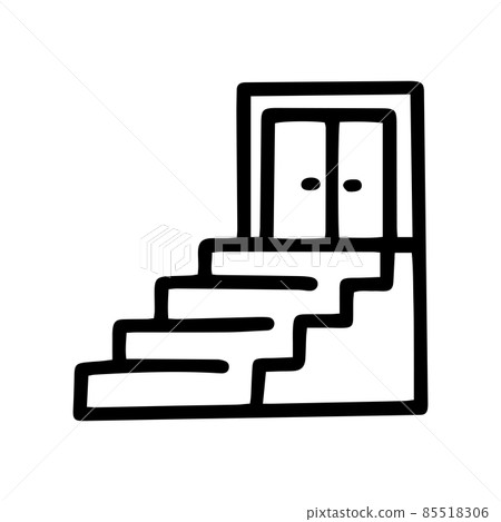 career ladder line vector doodle simple icon 85518306