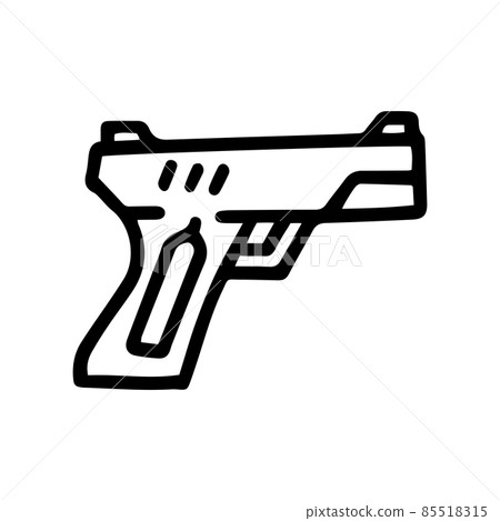 gas gun line vector doodle simple icon gas gun line vector doodle simple icon 85518315