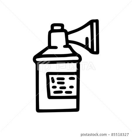 signal air horn line vector doodle simple icon 85518327