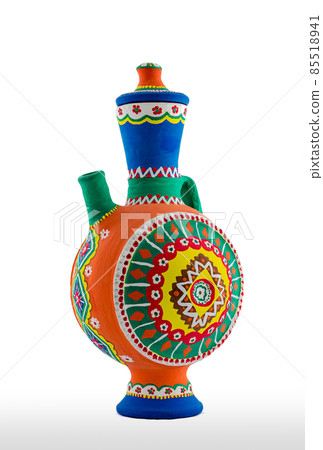 Egyptian painted pottery jug Egyptian painted pottery jug 85518941