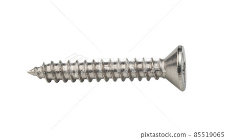 Close up screw isolated on white background with Clipping Path Close up screw isolated on white background with Clipping Path 85519065
